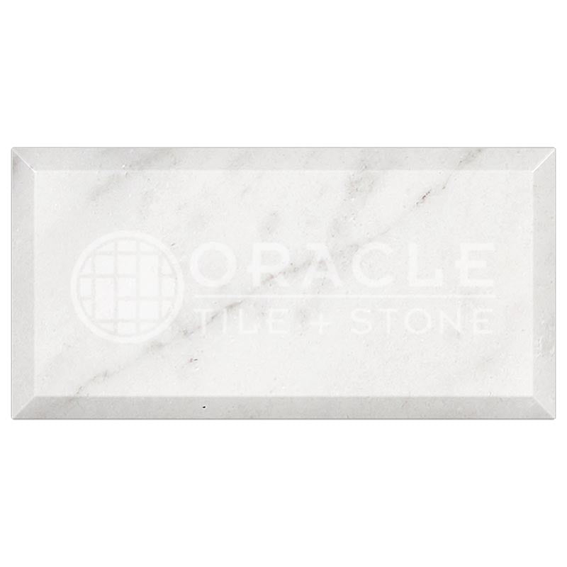Carrara White (Bianco Carrara / Italian) Marble	3" X 6"	Tile (Deep-Beveled)
