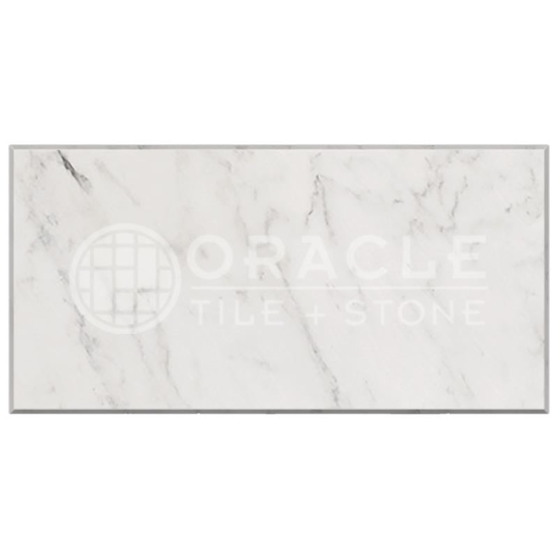 Oriental White (Asian Statuary)	Marble	6" X 12"	Tile (Micro-Beveled)