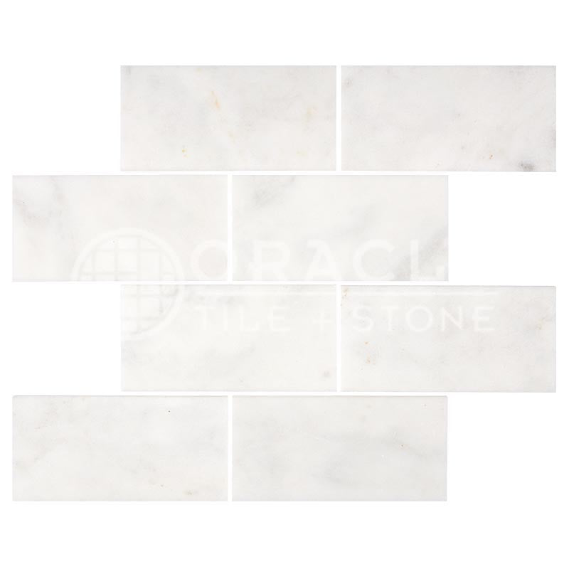 Afyon White	Marble	3" X 6"	Tile