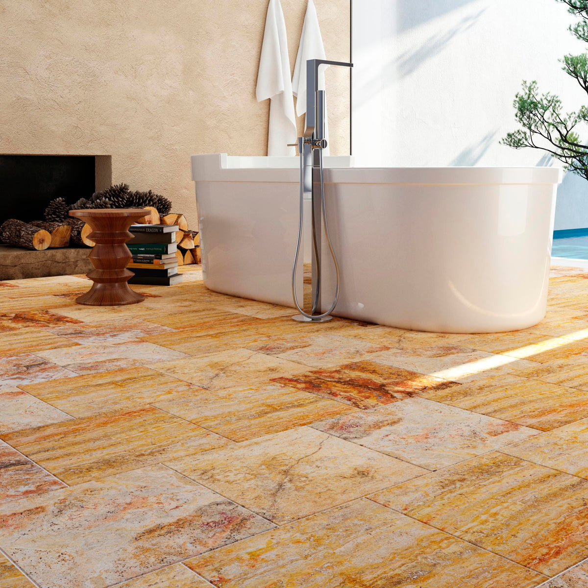 Scabos Travertine — Oracle Tile & Stone