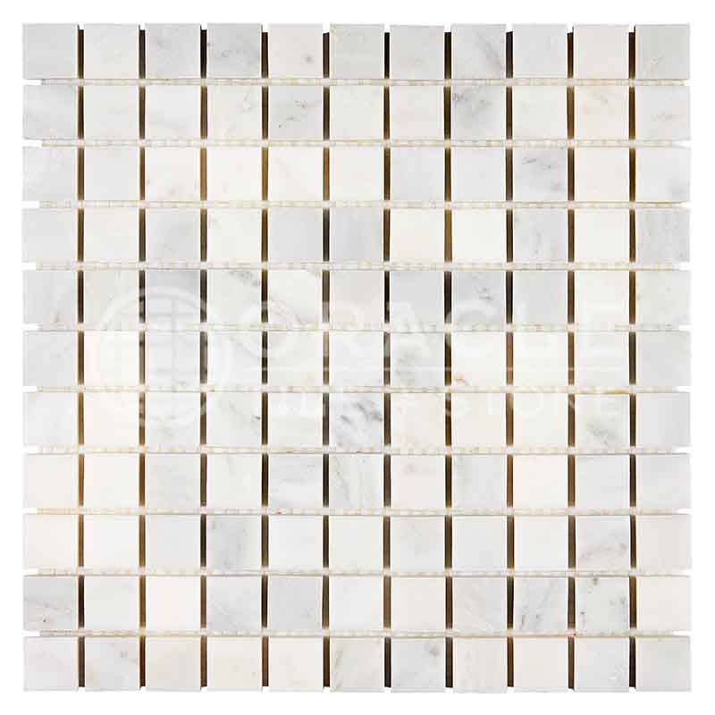Oriental White (Asian Statuary)	Marble	1" X 1"	Mosaic