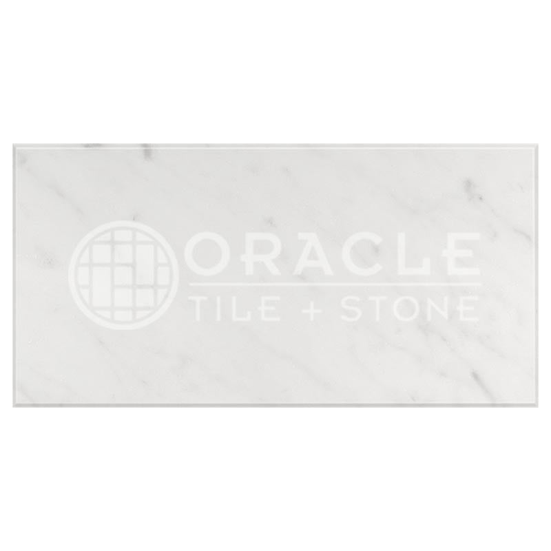 Italian Carrara White Marble - 12" X 24" Rectangular Field Tile