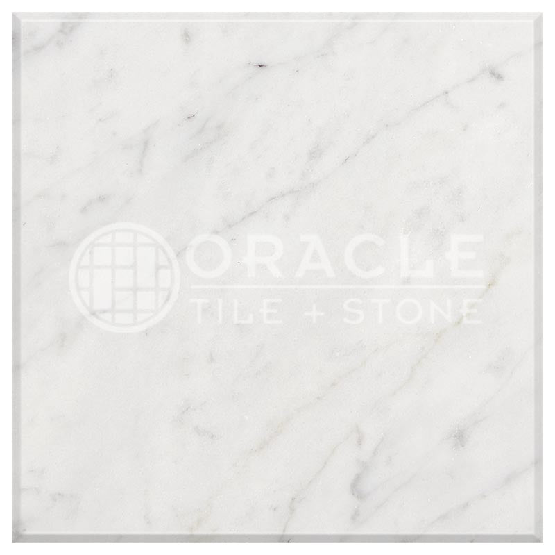 Carrara White (Bianco Carrara / Italian) Marble	24" X 24"	Tile (Micro-Beveled)