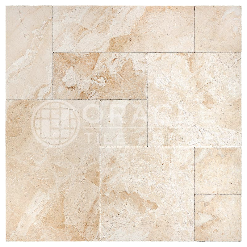 Queen Beige Marble - Versailles / French Pattern Field Tile