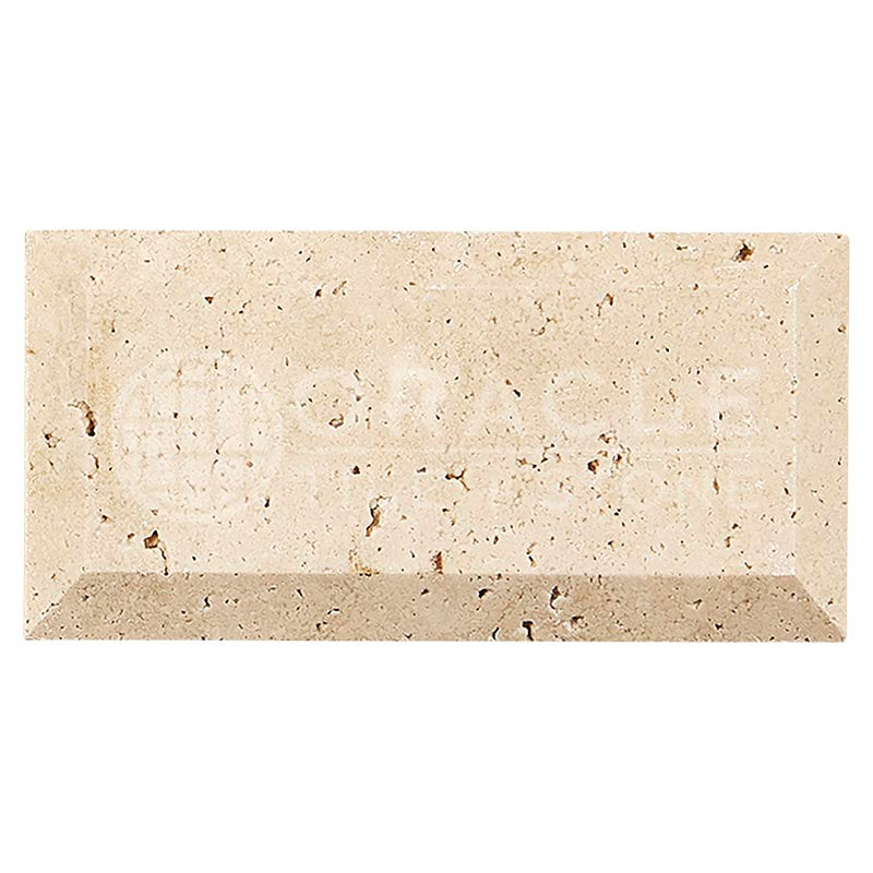 Ivory / Light Travertine - 3" X 6" Rectangular Field Tile