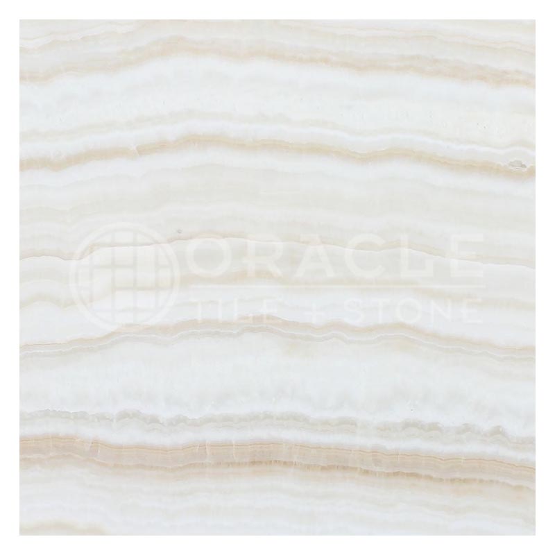 Vanilla Onyx (Bianco Fantastico) - VEIN-CUT - 12" X 12" Field Tile