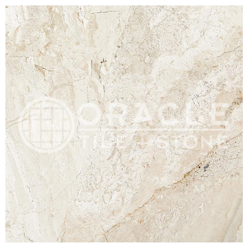 Diano Royal (Queen Beige) Marble Tile (Micro-Beveled) 12" x 12"