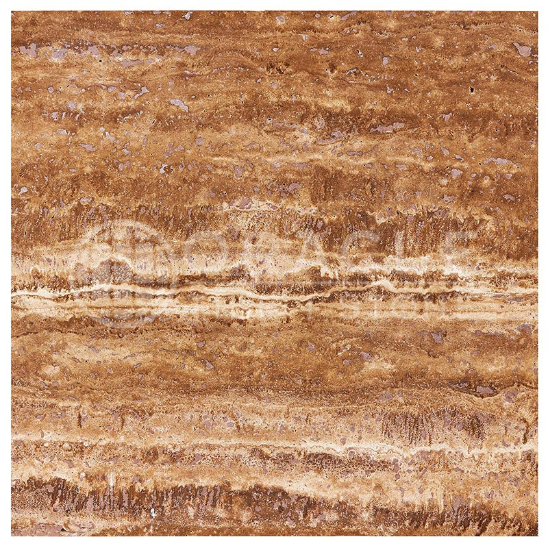 Noce Exotic (Vein-Cut) Travertine - 12" X 12" Field Tile