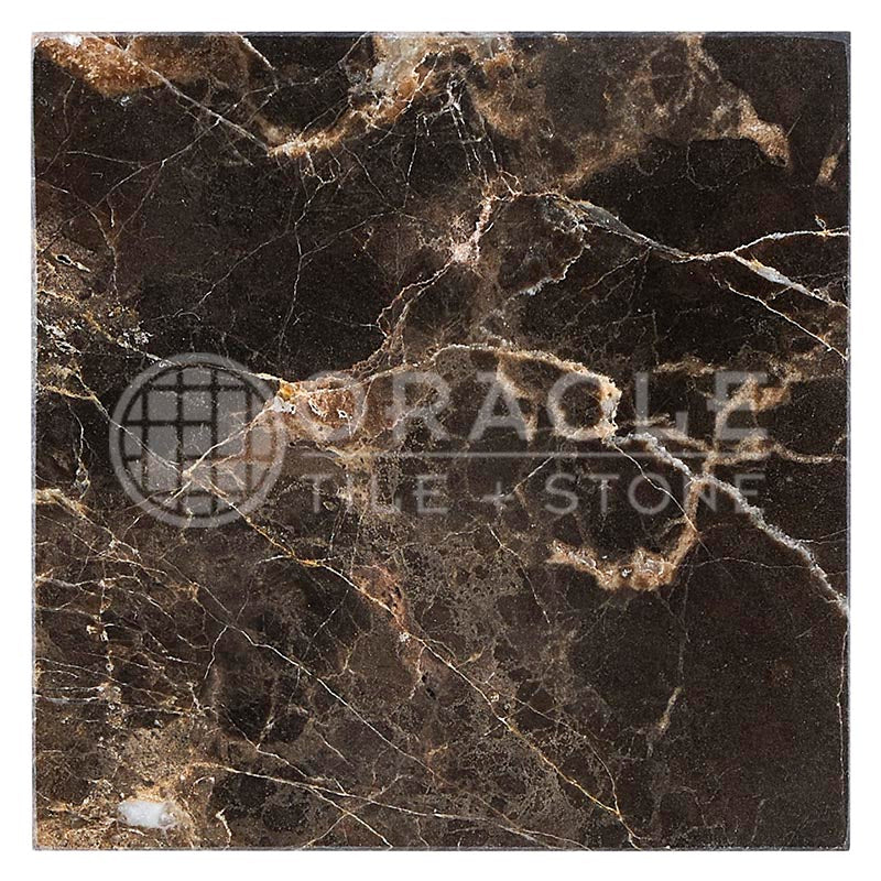 Emperador Dark Marble - 12" X 12" Field Tile