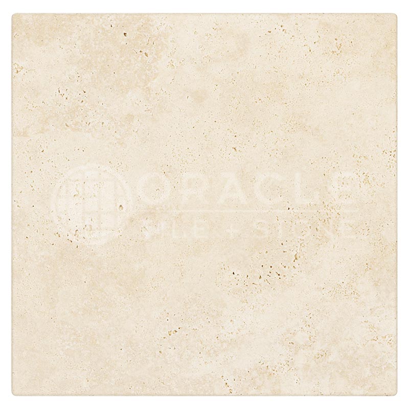 Ivory / Light Travertine - 12" X 12" Field Tile
