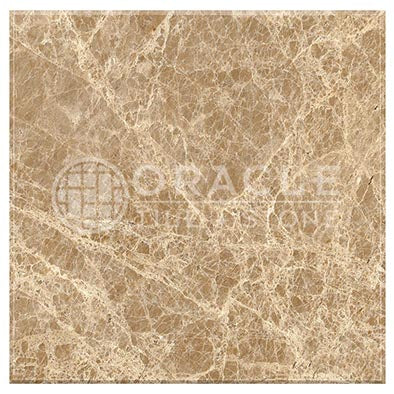 Emperador Light Marble - 18" X 18" Field Tile