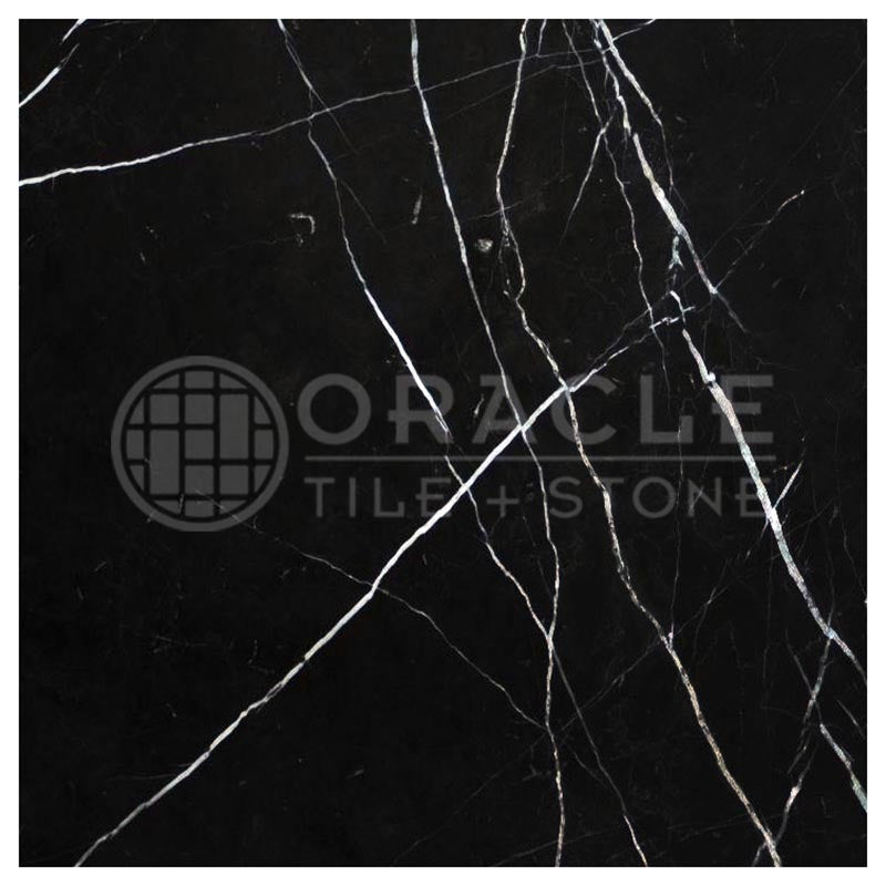 Negro Marquina Marble - 24" X 24" Field Tile