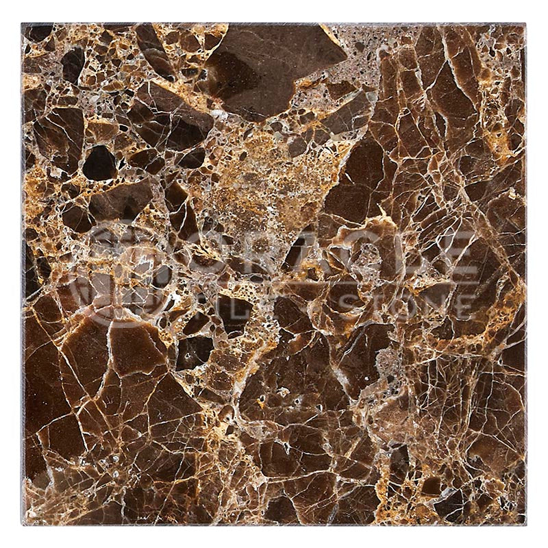 Emperador Dark Marble - 18" X 18" Field Tile