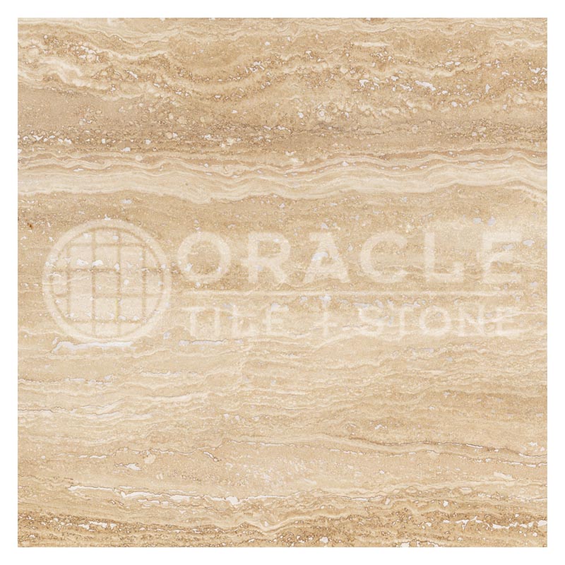 Ivory / Light VEIN-CUT Premium Travertine - 18" X 18" Field Tile