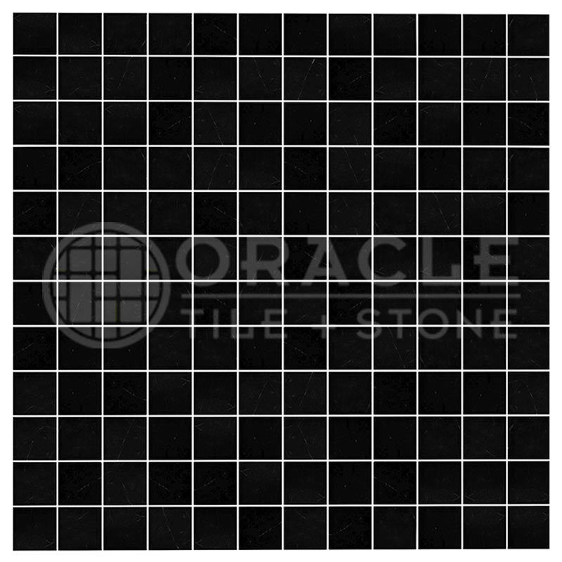 Absolute Black Granite - 1" X 1" Mosaic Tile
