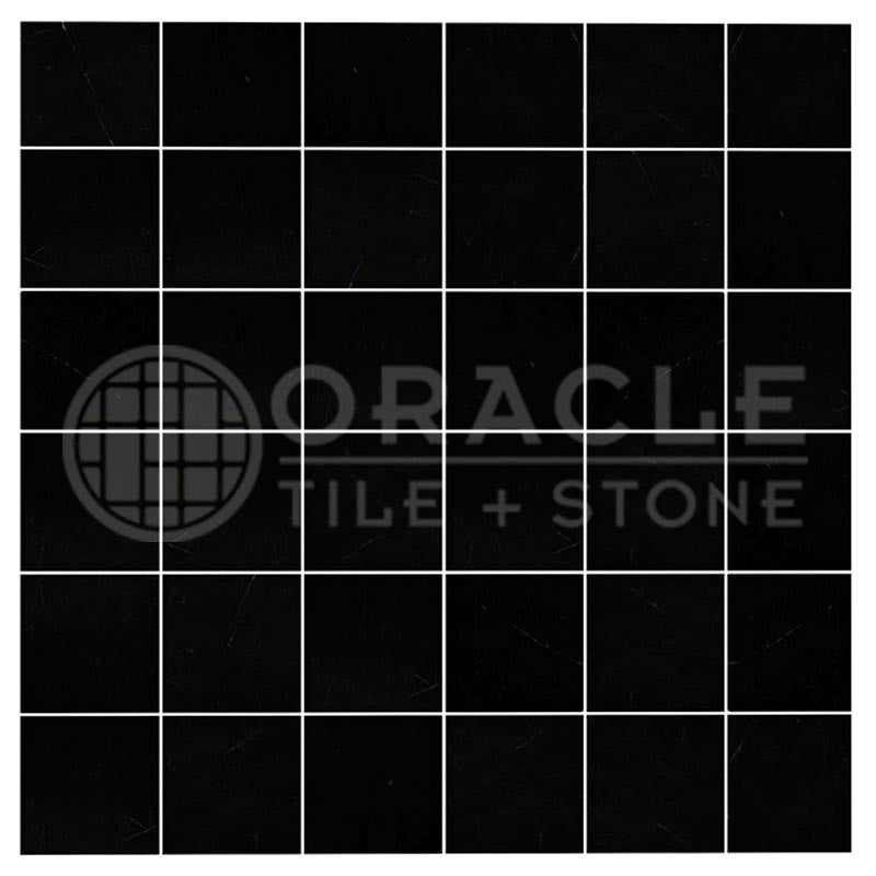 Absolute Black Granite - 2" X 2" Mosaic Tile