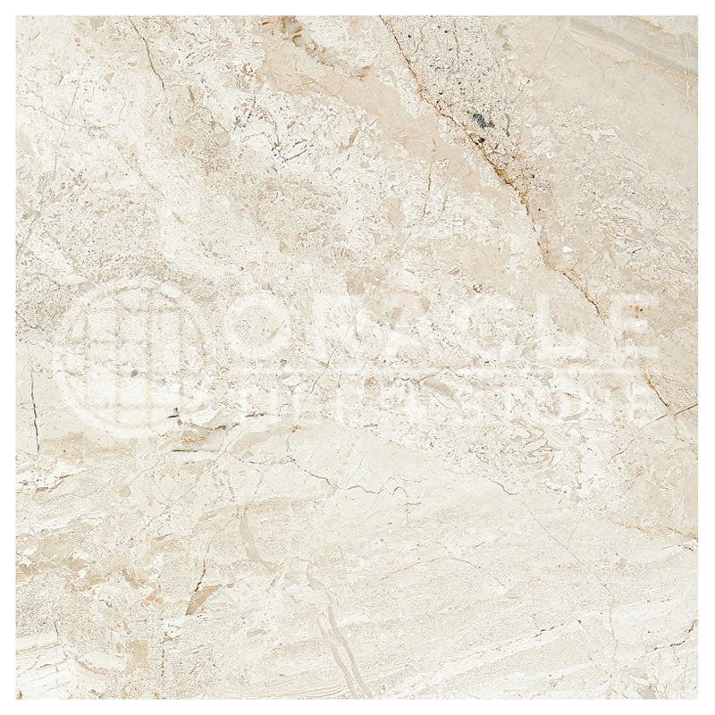 Diano Royal (Queen Beige) Marble Tile (MicroBeveled) 24" x 24