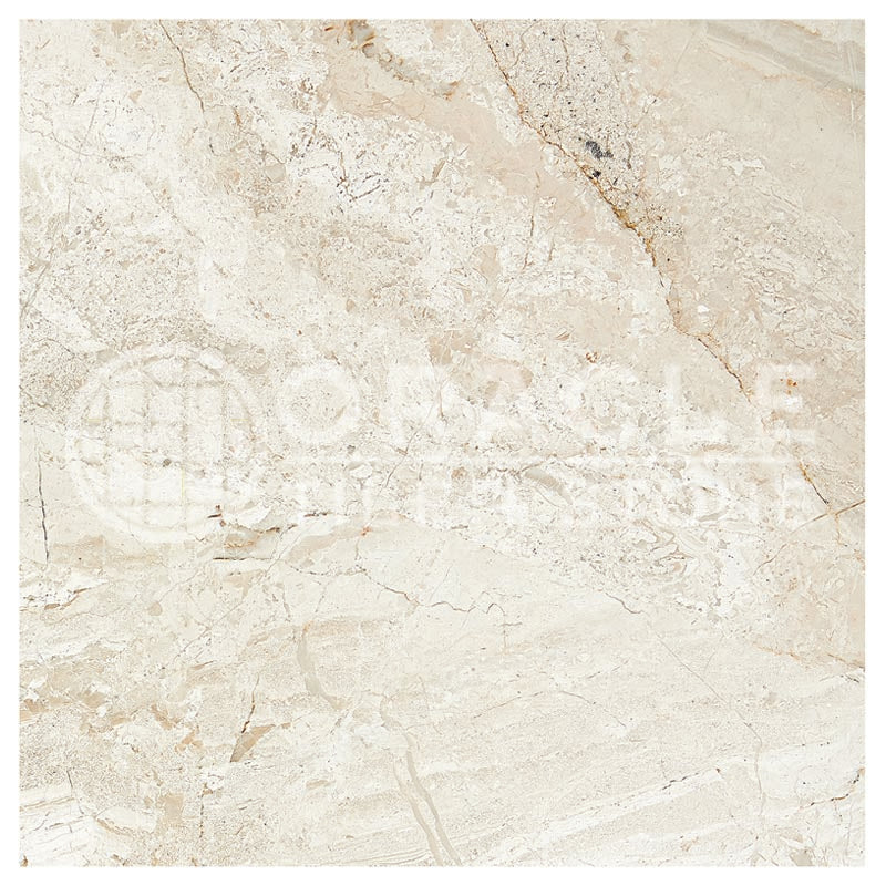 Diano Royal (Queen Beige) Marble Tile (Micro-Beveled) 24" x 24"