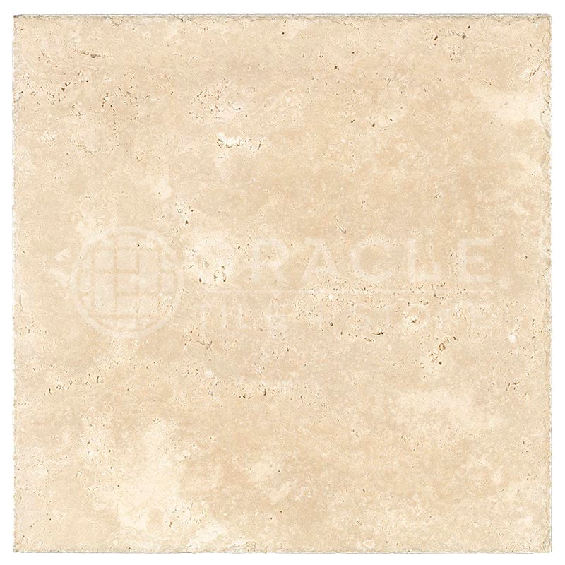 Ivory / Light	Travertine	24" X 24"	Tile - (Cross-cut)	Unfilled, Brushed & Chiseled