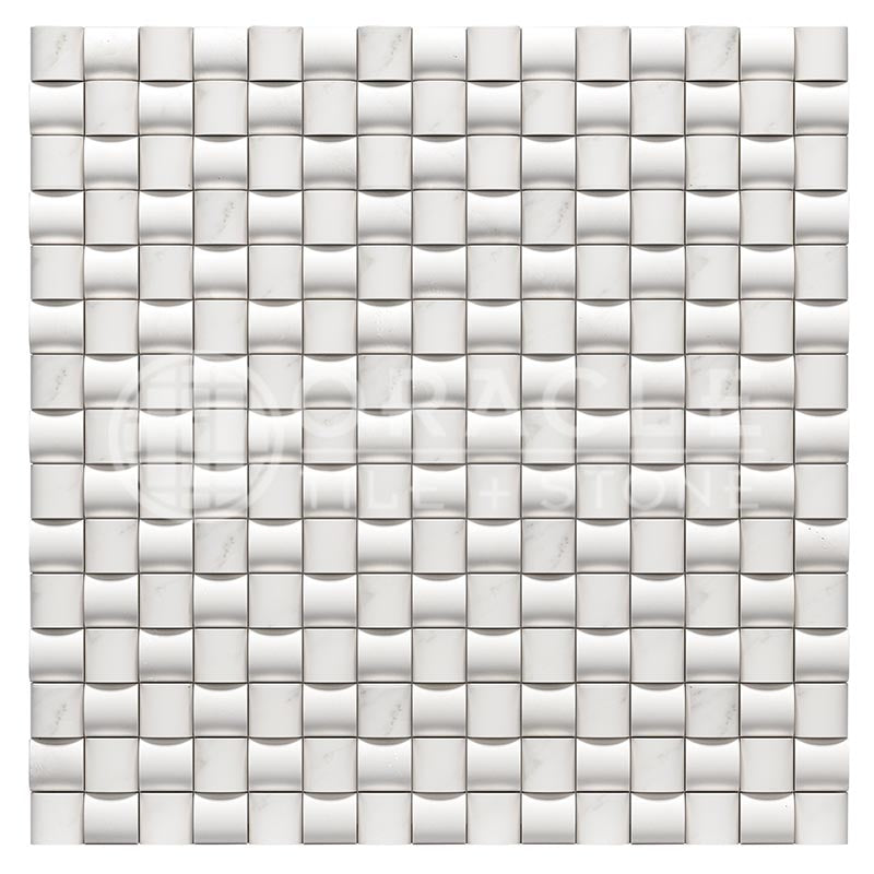 Oriental White (Asian Statuary)	Marble	-	3-D Small-Bread Mosaic