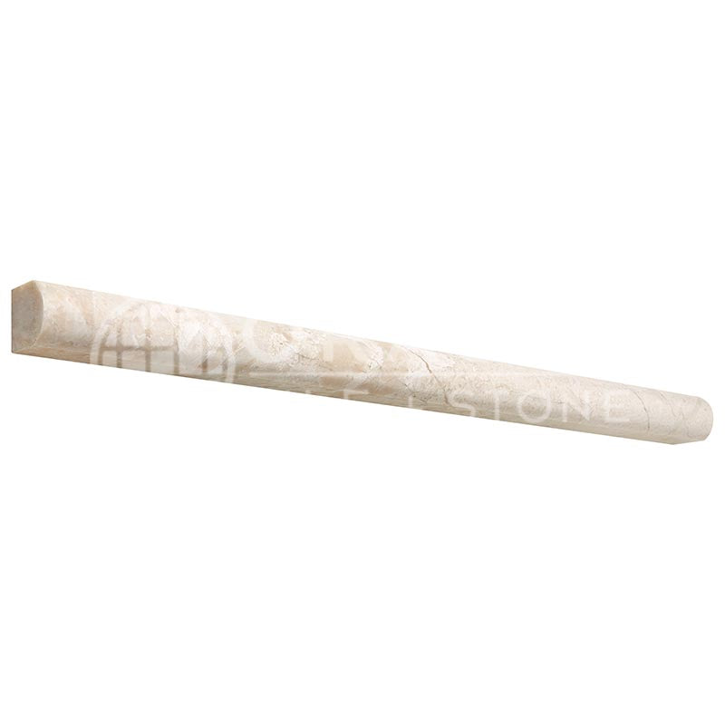 Queen Beige Marble - 3/4" X 12" Bullnose Liner
