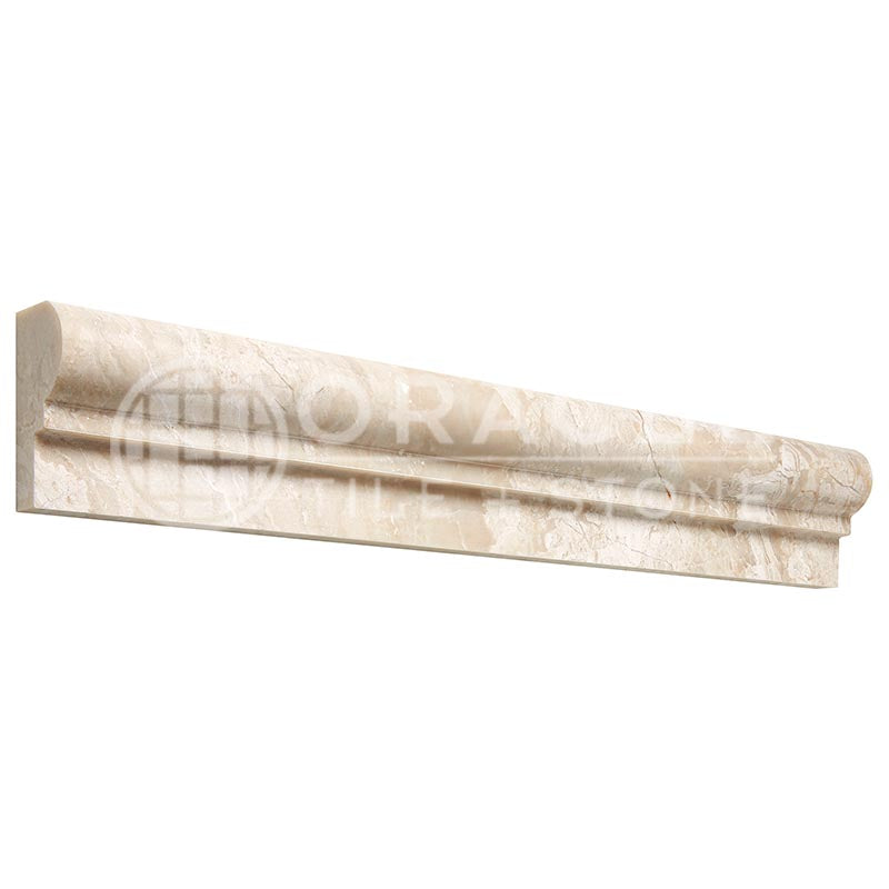Queen Beige Marble - Single-Step OG-1 Chair Rail Trim