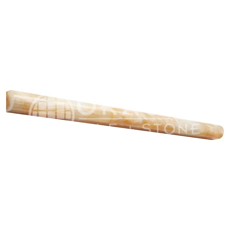 Premium Honey Onyx - 3/4" X 12" Bullnose Liner