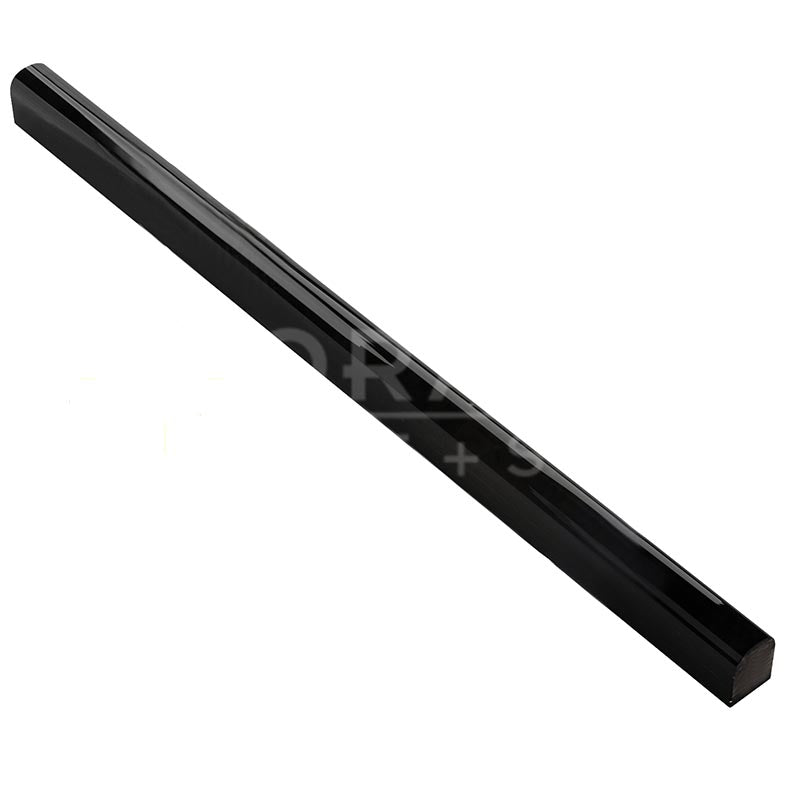Absolute Black Granite - 1/2" X 12" Pencil Liner
