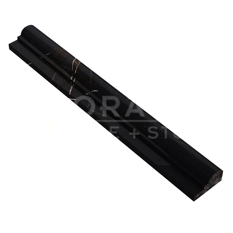 Absolute Black Granite - OG-1 Single-Step Chair Rail Trim