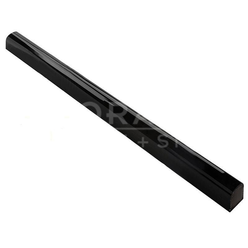 Absolute Black Granite - 3/4" X 12" Bullnose Liner