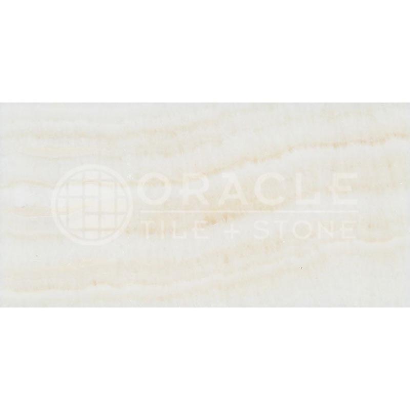 White (Bianco / Vanilla) Onyx	3" X 6"	Tile - (Vein-cut / Straight-Edged)