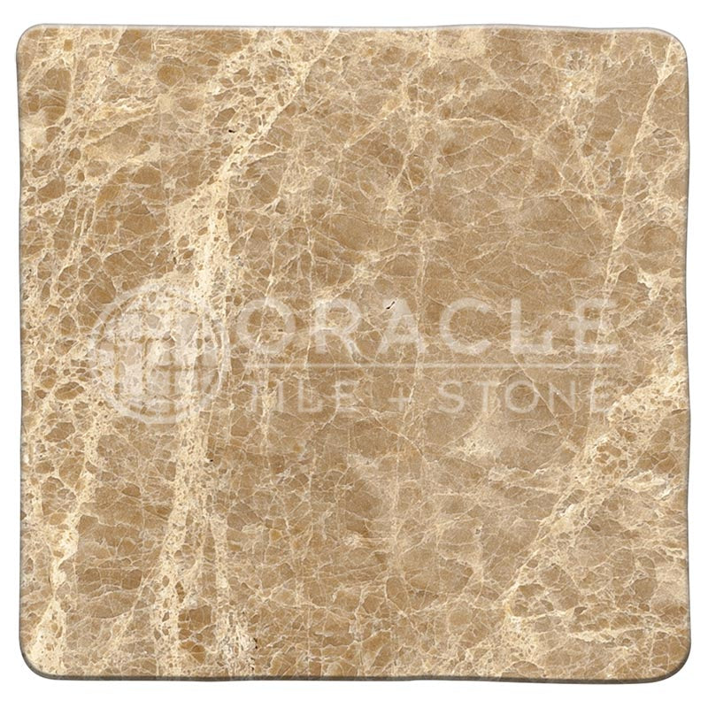 Emperador Light Marble - 4" X 4"  Field Tile