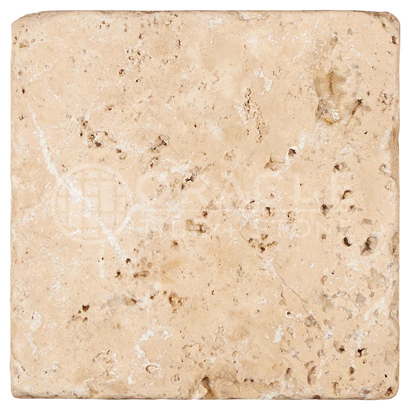 Walnut Travertine - 4" X 4" Field Tile