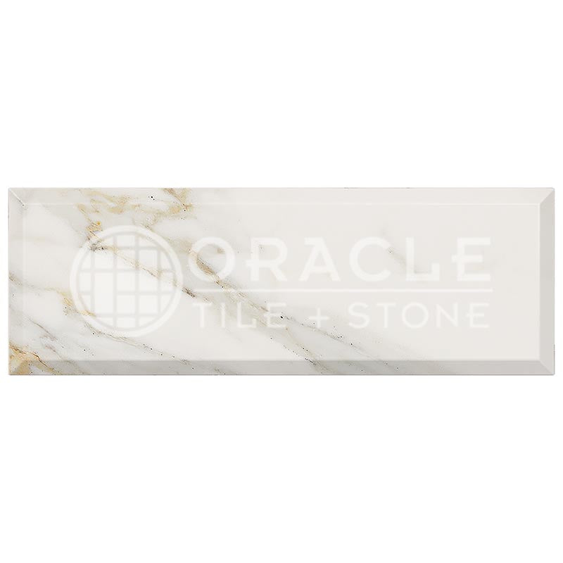 Italian Calacatta Gold Marble - 4" X 12" Rectangular Field Tile