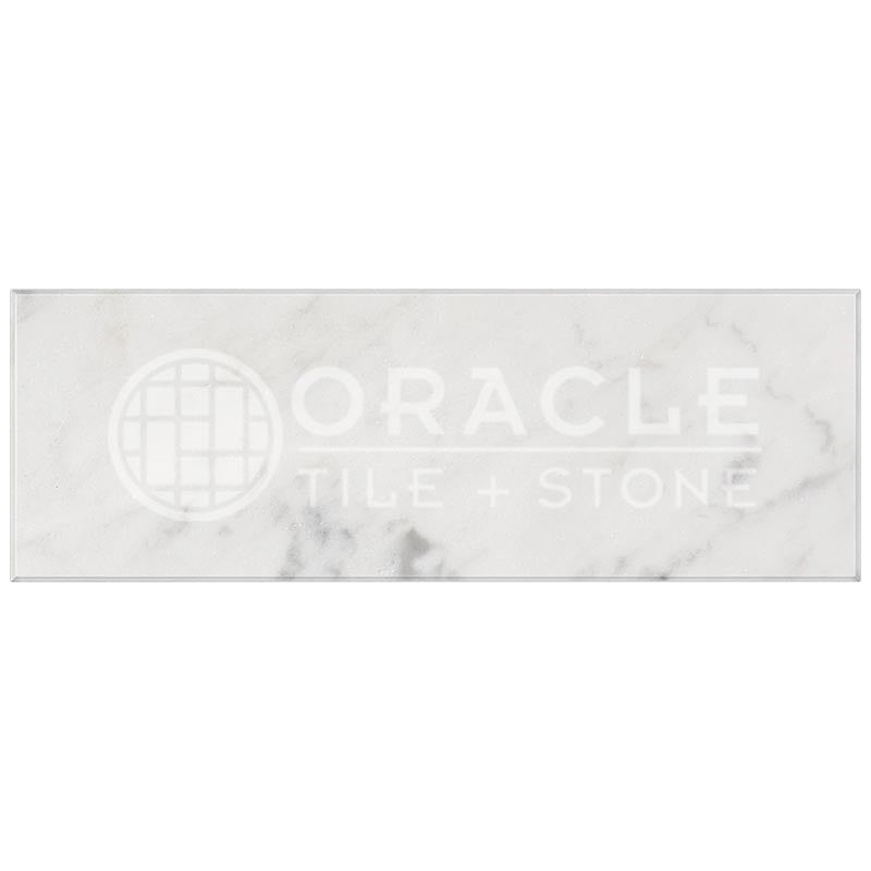 Italian Carrara White Marble - 4" X 12" Rectangular Field Tile