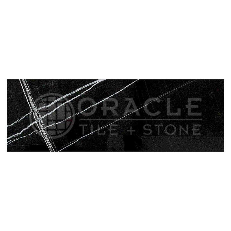 Negro Marquina Marble - 4" X 12" Rectangular Field Tile