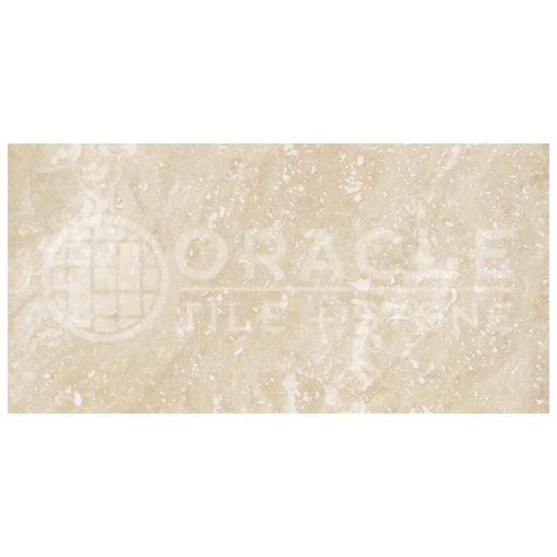 Ivory / Light Travertine - 6" X 12" Rectangular Field Tile
