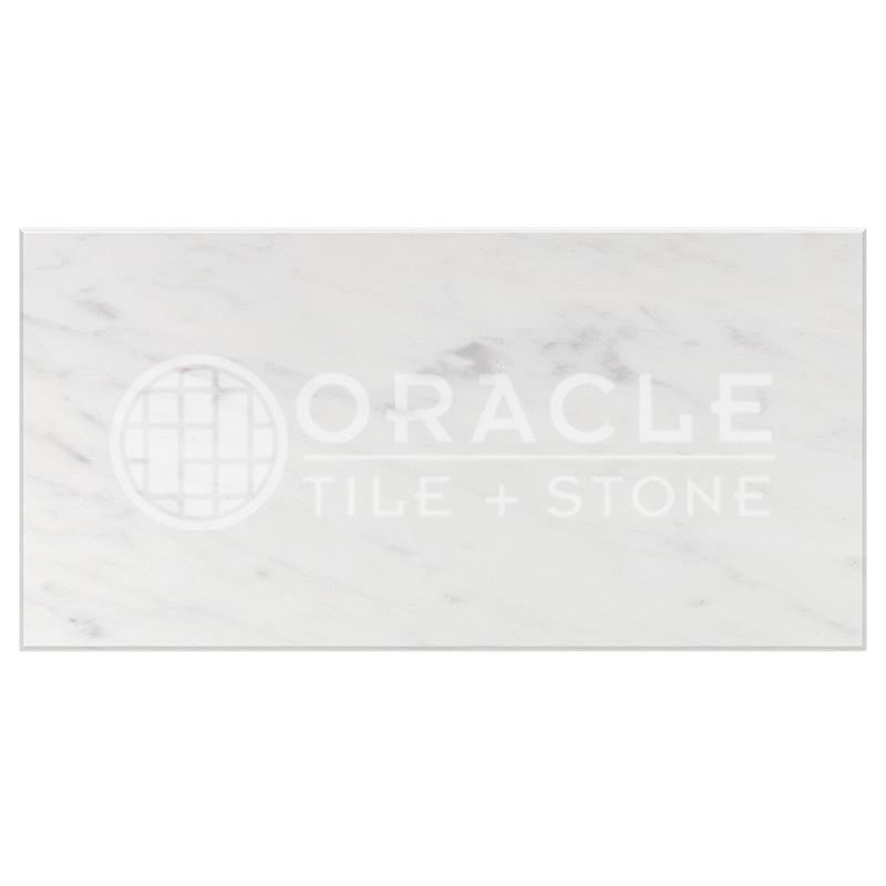 Carrara White (Bianco Carrara / Italian) Marble	6" X 12"	Tile (Micro-Beveled)