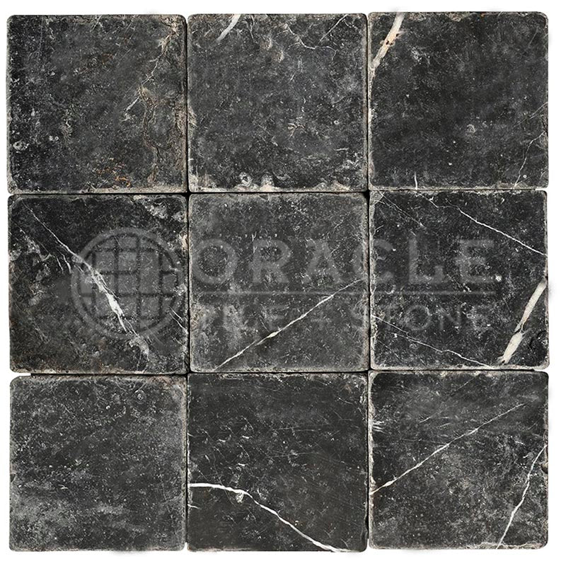 Negro Marquina Marble - 6" X 6" Field Tile