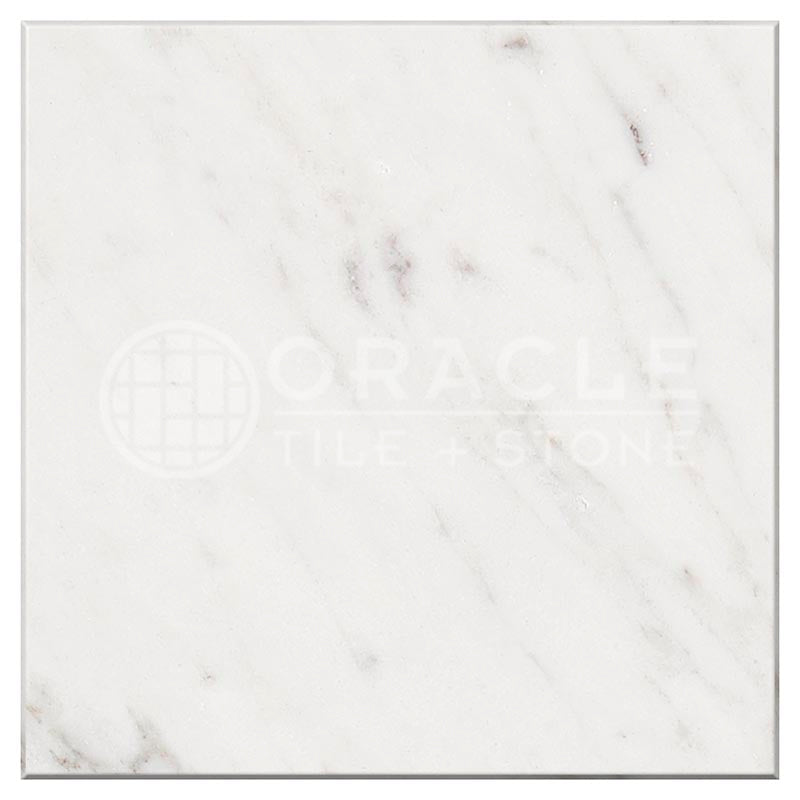 Oriental White (Asian Statuary) Marble - 6" X 6" Field Tile