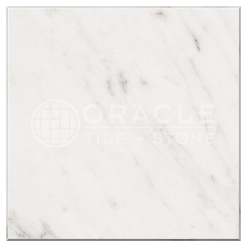 Oriental White (Asian Statuary)	Marble	6" X 6"	Tile (Micro-Beveled)