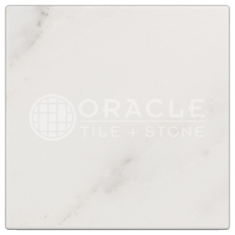Oriental White (Asian Statuary) Marble - 6" X 6" Field Tile