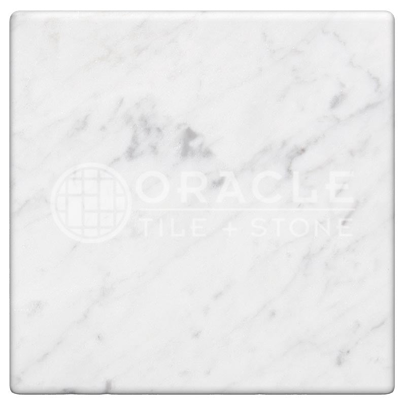 Italian Carrara White Marble - 6" X 6" Field Tile