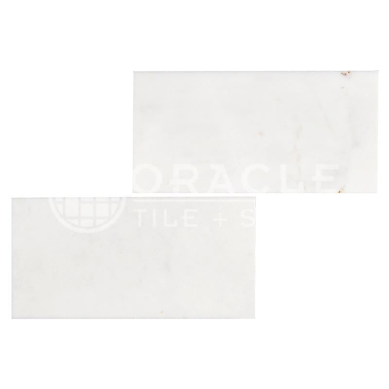 Afyon White Premium (Extra / Select) Marble - 6' X 12' Rectangular Field Tile