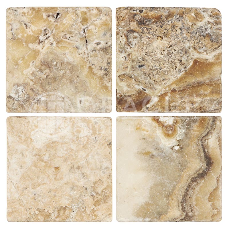 Antico Onyx Travertine - 12" X 12" Field Tile