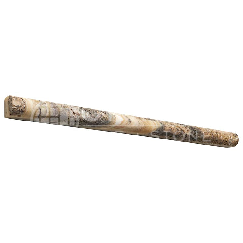 Antico Onyx Travertine - 3/4" X 12" Bullnose Liner