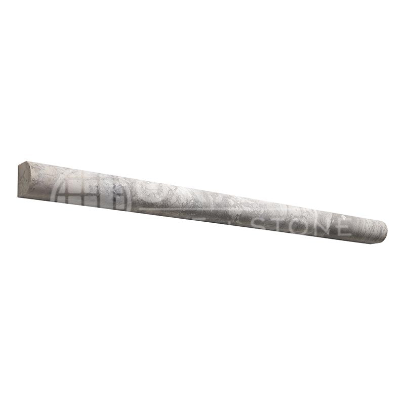 Atlantic Gray Marble - 3/4" X 12" Bullnose Liner
