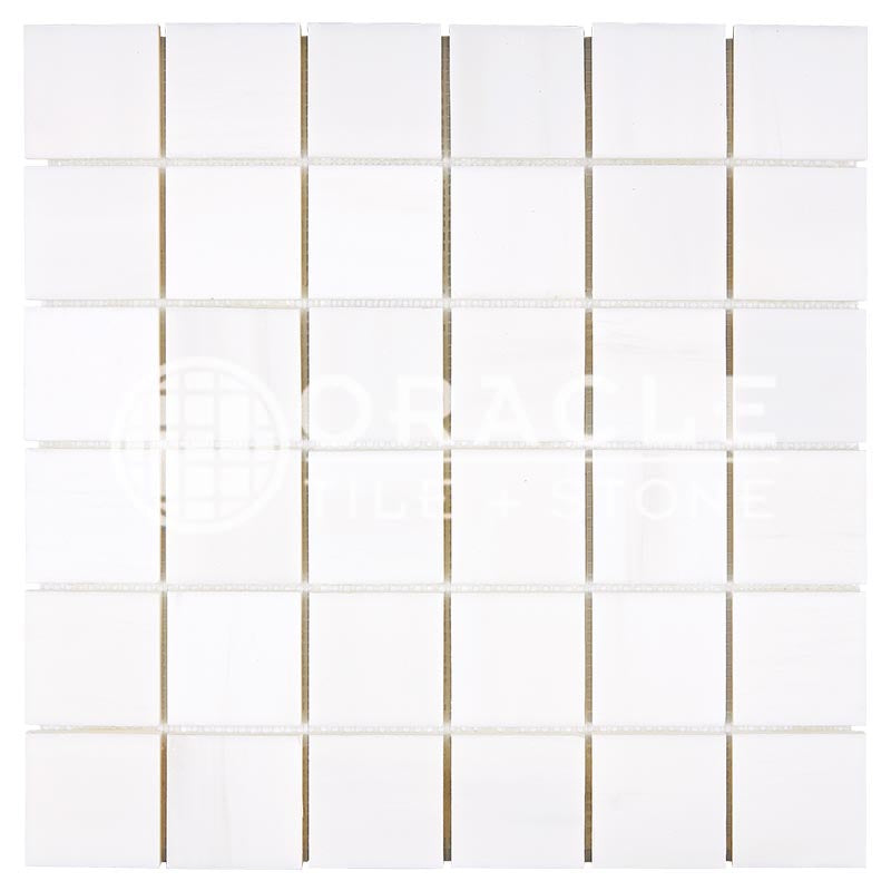 Bianco Dolomiti (Premium White Dolomite) - 2" X 2"  Mosaic Tile