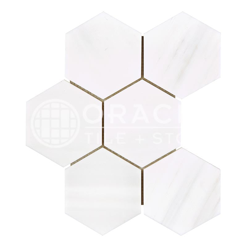 Bianco Dolomiti (White Dolomite)	Dolomite	4" X 4"	Hexagon Mosaic