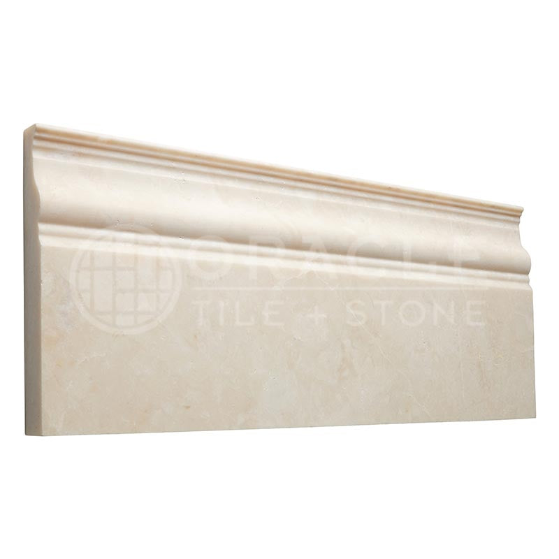 Botticino / White Pearl Marble - BASEBOARD Trim